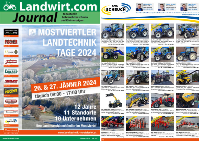 Landwirt.com Journal Sonderthema Mostviertler Landtechnik Tage 2024